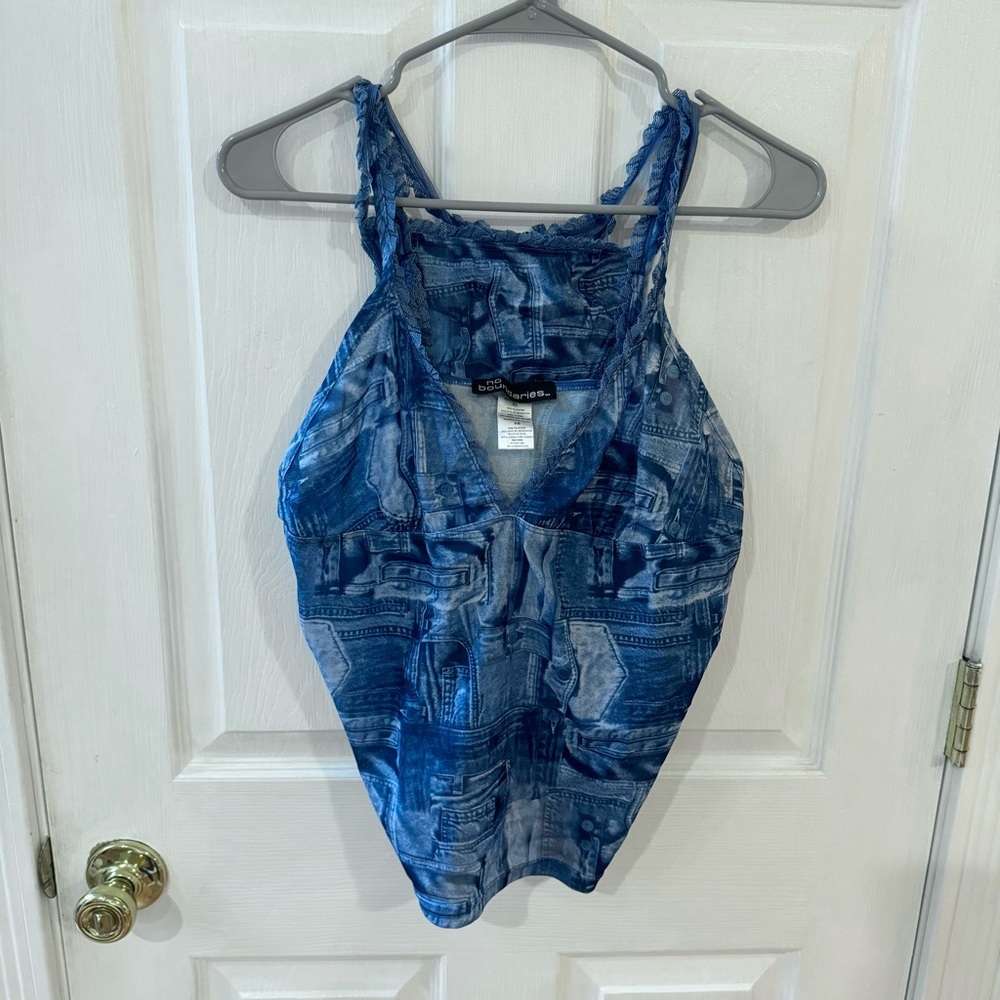 Vintage No Boundaries Denim Lingerie set XL